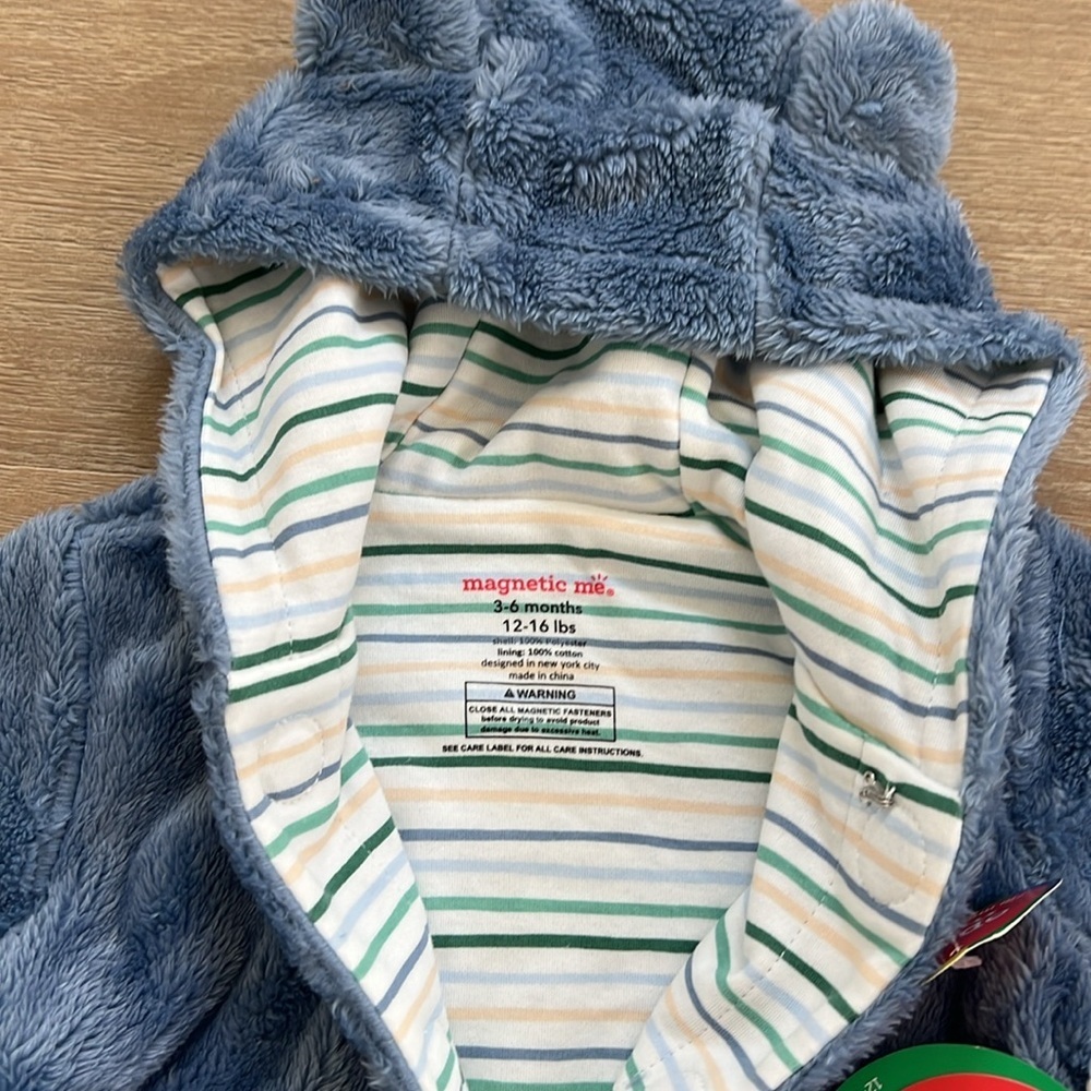 Magnetic Me Baby Boy Minky Pram Winter Sky Blue Newborn 3-6 months - Picture 6 of 7